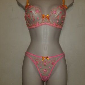 Agent Provocateur Perdia bra and thong size AP 2 Small NWT